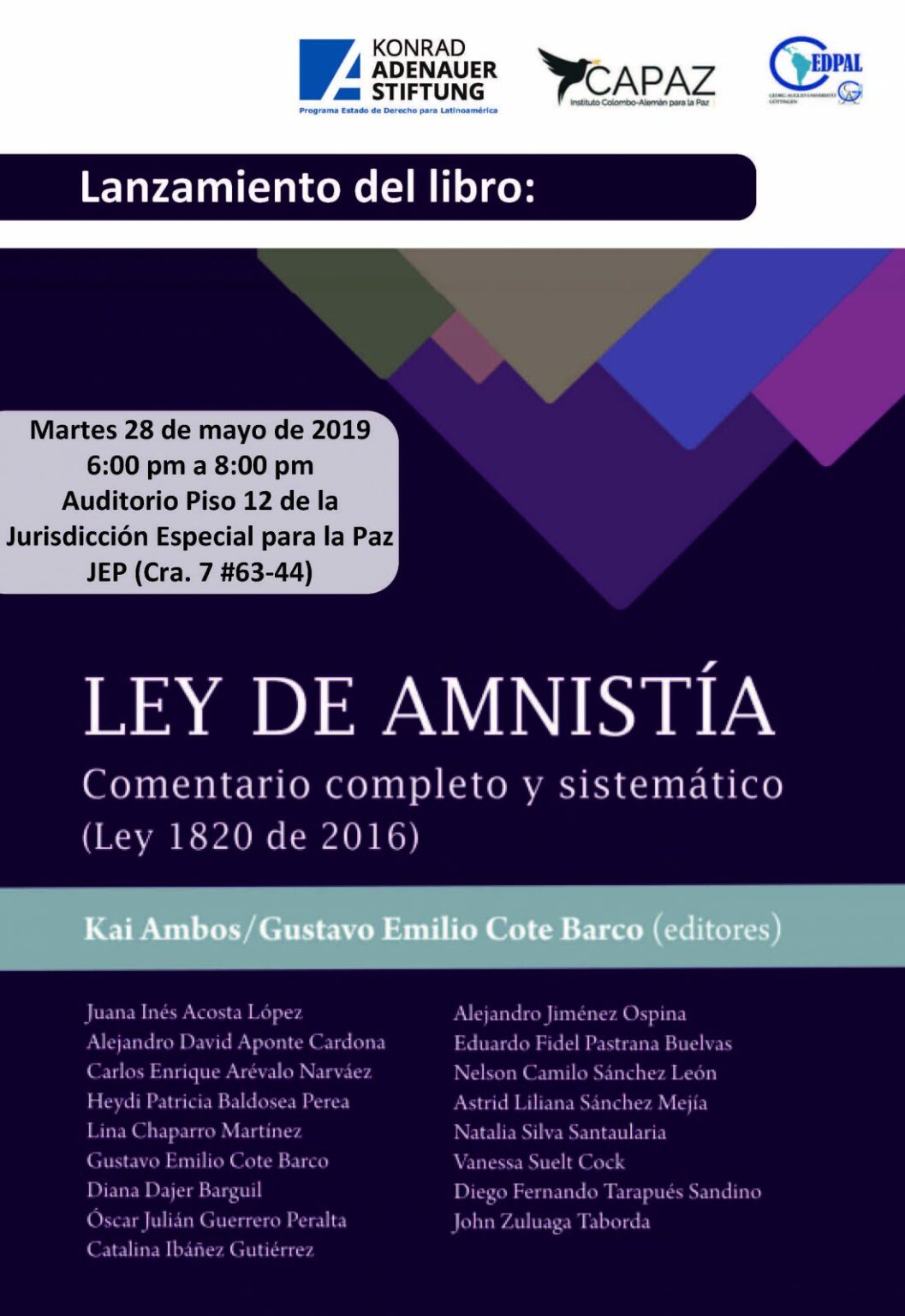 CAPAZ | Presentación Del Libro Sobre Ley De Amnistía